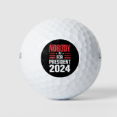 Niemand voor President 2024 Politieke Verkiezingen Golfballen (Voorkant)
