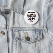 Niemand voor President 2024 Ronde Button 5,7 Cm (In situ)