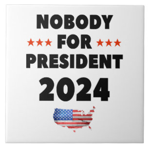 Niemand voor President 2024 Tegeltje