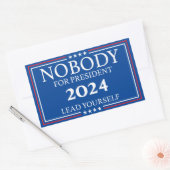 Niemand voor President sticker (Envelop)