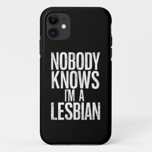 Niemand Weet Dat Ik Een Lesbienne Ben Funny Gay Pr Case-Mate iPhone Case