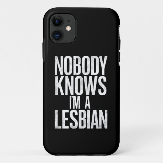 Niemand Weet Dat Ik Een Lesbienne Ben Funny Gay Pr Case-Mate iPhone Case (Achterkant)