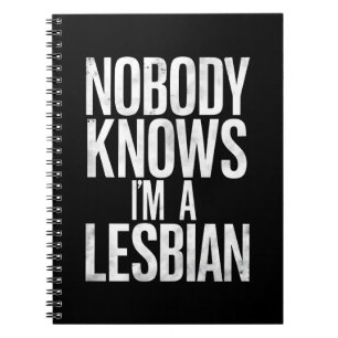 Niemand Weet Dat Ik Een Lesbienne Ben Funny Gay Pr Notitieboek