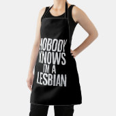 Niemand Weet Dat Ik Een Lesbienne Ben Funny Gay Pr Schort (Insitu)