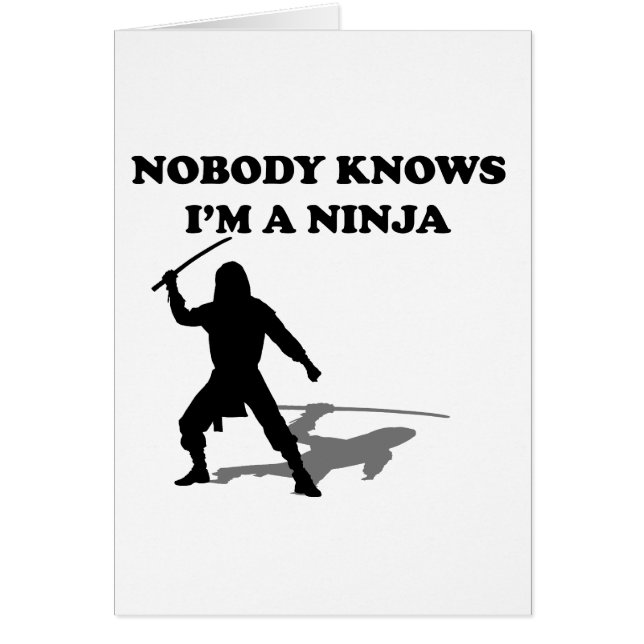 Niemand weet dat ik een Ninja ben (Voorkant)