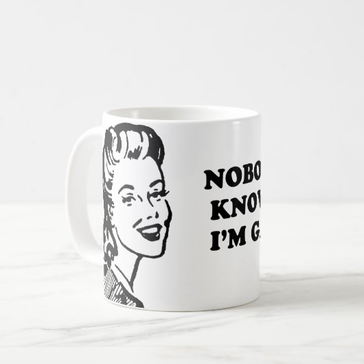 NIEMAND WEET DAT IK GAY BEN KOFFIEMOK (Voorkant links)