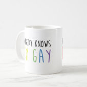 Niemand weet dat ik Gay ben Koffiemok (Voorkant links)