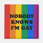 NIEMAND WEET DAT IK GAY MAGNEET (Voorkant)