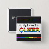 "Niemand weet dat ik homo ben" Button (Voorkant /achterkant)