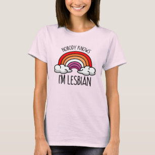 NIEMAND WEET DAT IK LESBIAN BEN T-SHIRT