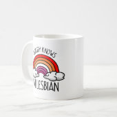 Niemand Weet dat ik Lesbisch ben Koffiemok (Voorkant links)