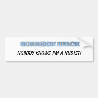 Niemand weet dat ik nudist ben bumpersticker