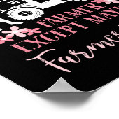 Niemand werkt zwaarder dan een boerenvrouw poster (Hoek)