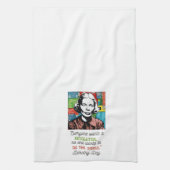 Niemand wil de gerechten Dorothy Day doen Theedoek (Verticaal)