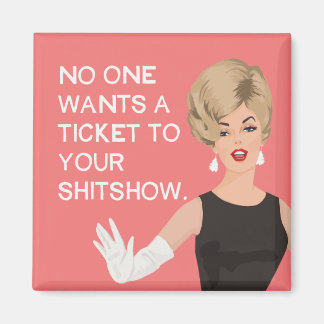 Niemand wil een kaartje voor je show magneet