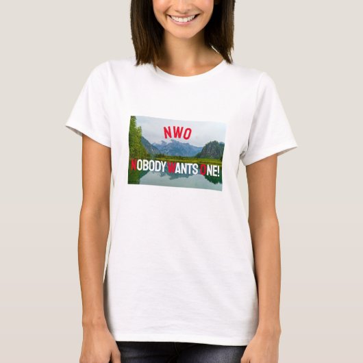 Niemand wil één (licht) T-shirt (Voorkant)