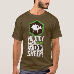 Niemand wil je schaap Shirt bord Game Geek Nerd