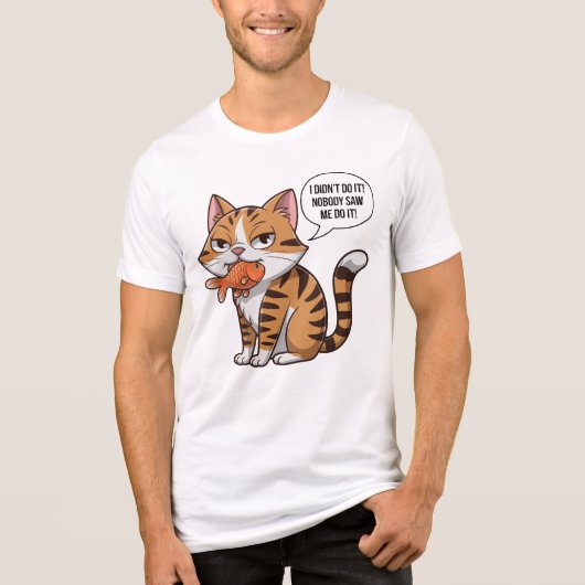 Niemand zag me het doen Tri-Blend shirt (Voorkant)