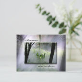 Niemand zal je vreugde meenemen briefkaart (Staand voorkant)