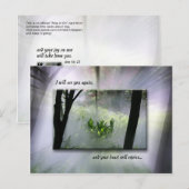 Niemand zal je vreugde meenemen briefkaart (Voorkant / Achterkant)