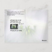 Niemand zal je vreugde meenemen briefkaart (Achterkant)