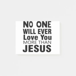Niemand zal ooit meer van je houden dan Jezus Post-it® Notes