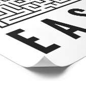 Niemand zei dat het gemakkelijk zou zijn | Motivat Poster (Hoek)