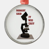 Niemand zei dat het makkelijk was metalen ornament (Voorkant)