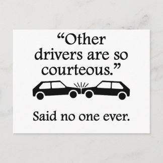 Niemand zei ooit: Andere drivers Briefkaart