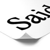 Niemand zei ooit: Golfing de hele dag Poster (Hoek)