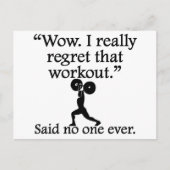 Niemand zei ooit: Ik betreur dat resultaat Briefkaart (Voorkant)