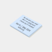 Niemand ziet je stem! GOTV Notities aan de kiezer Post-it® Notes (Schuin)