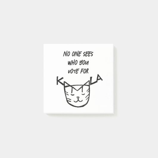 "Niemand ziet op wie je stemt" Post-it® Notes (Voorkant)