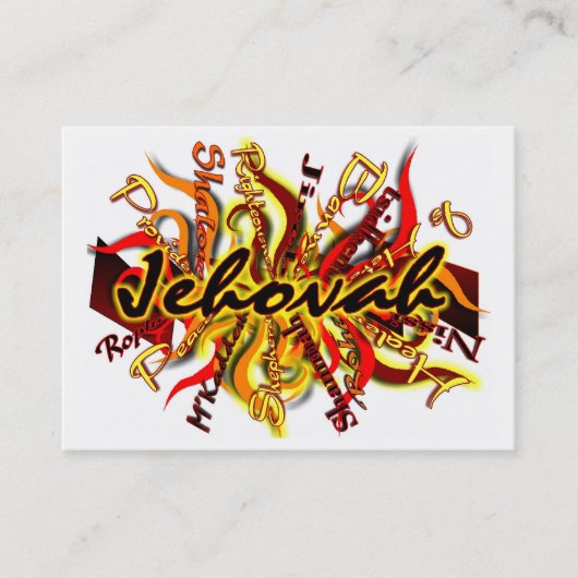 Niemand zoals Jehovah Visitekaartje (Voorkant)