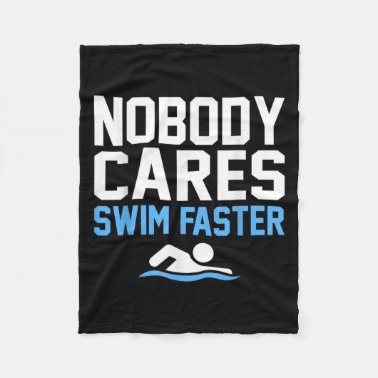 Niemand zorgt ervoor dat er sneller zwemwater zwem fleece deken (Voorkant)