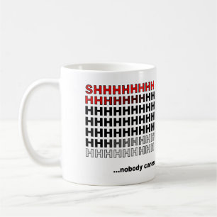 Niemand zorgt voor Funny Mug of Travel Mug Koffiemok
