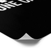 Niemand zorgt voor Funny Sarcastic Quote Gift Poster (Hoek)