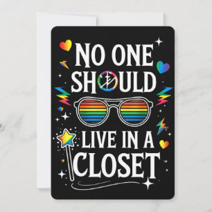 Niemand zou in een kast moeten leven LGBTQ homo le Kaart