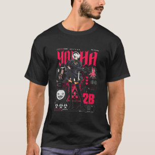 NieR Automata 2B 16 Basic Dark T-Shirt