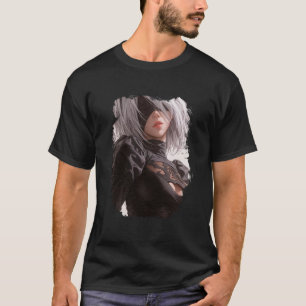 NieR Automata 2B 33 Basic Dark T-Shirt