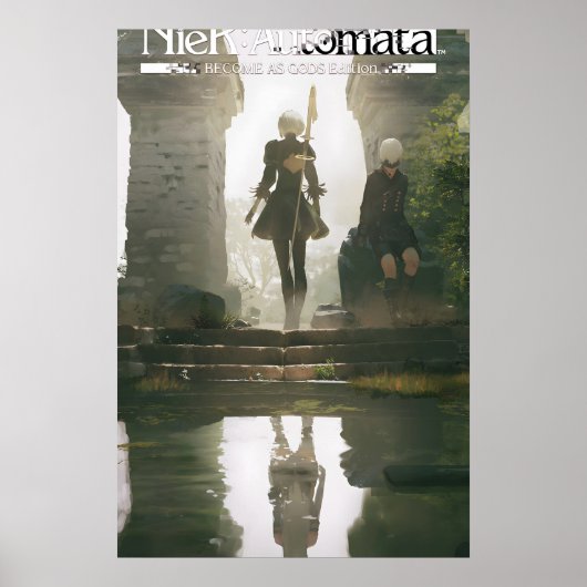 Nier Automata Poster - Word God Versie (Voorkant)