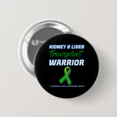 Nier Levertransplantaat Krijger Nierziekte Ronde Button 5,7 Cm (Voorkant /achterkant)