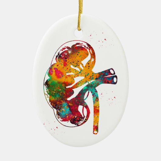 Nier sectie keramisch ornament (Voorkant)