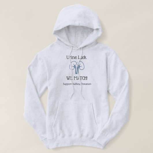 Nier Transplant Recipient Donor Urine Hoodie (Design voorkant)