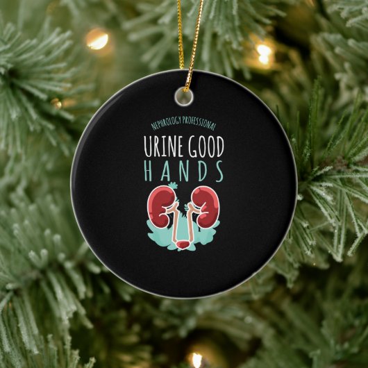 Nierarts urologie Gift urine Goede handen Keramisch Ornament (Boom)