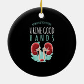 Nierarts urologie Gift urine Goede handen Keramisch Ornament (Achterkant)