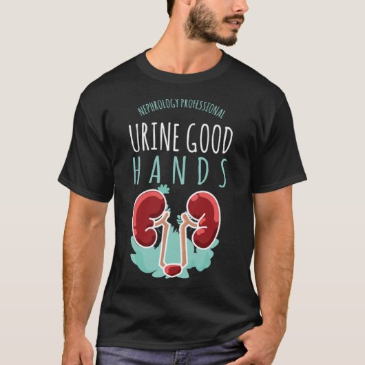 Nierarts Urologie Gift Urine Good Hands Care T-shirt (Voorkant)