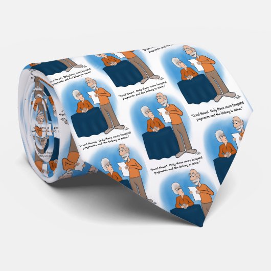 Nierbetaling termijnen witte stropdas (Opgerold)