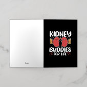 Nierboeddies voor het bewustzijn van donatie van h folie wenskaart (Buiten Laag)