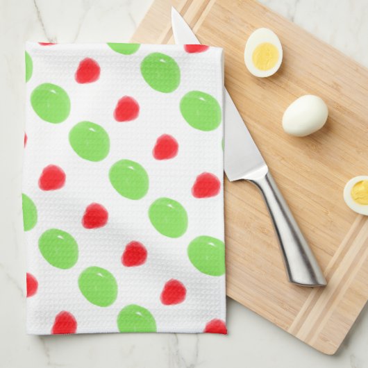 Nierbonen en tandvleesdruppels theedoek (Quarter Fold)